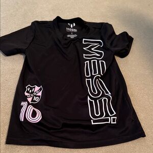 Kids Black Shirt Soccer Messi